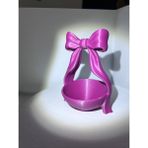 Filamel 6'lı Set Fiyonk Tasarımlı Mini Sunumluk - Kahve Yanı Lokumluk, Çikolata ve Draje Kasesi (Ipeksi Pembe) - Mürdüm