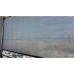 File Ambalaj Yüzde 95'Lik Gri - Gümüş Gölgelik File - 2X40 Metre - Branda - Çit Filesi - Şeritli Halkalı