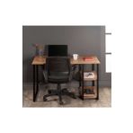File Ev Metal Çalışma Masası Laptop Bilgisayar Masası 2 Raflı Ofis Çalışma Masası