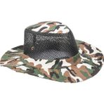 Fileli Outdoor Şapka - Balıkçı Şapka - Kahve Kamuflaj - ART-7502