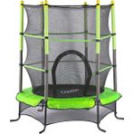 Fileli Trambolin Çocuk Trambolini 140 x 180 cm Büyük Boy Zıpzıp Korumalıklı Trambolin LYT-03Y