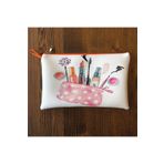 Filemo tasarım Makyaj Çantası Desenli Clutch Çanta