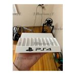 Filkorium3D Playstation 4 Uyumlu Oyun Tutucu Stand - Oyun Standı PS4 Yazılı Ve Uyumlu - 10 Oyun Kapasiteli PS4