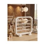 Filkorium3D Takı Standı Küpe Organizer 20 cm | 4 Bölmeli 88 Delikli Plastik Takılık Küpe & Aksesuar Düzenleyici