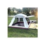 Fillikutum 4 Kişilik Tam Otomatik Kamp Çadırı Tenteli Portatif Çadır Anti-Uv Yağmur Geçirmez 215X215X145 Cm Tek Ebat Bej