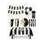 Fillikutum Beşiktaş Temalı 52 Parça 8 Kişilik Doğum Günü Seti Tabak Bardak Balon Flama