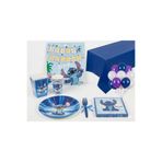 Fillikutum Stitch Temalı 52 Parça 8 Kişilik Doğum Günü Seti Tabak Bardak Balon Flama