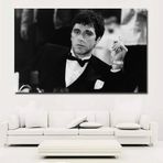 Film Sahnesi – Al Pacino Ünlü Portre Sanatı, Scarface Kanvas Tablo, Asılmaya Hazır Al Pacino Posteri