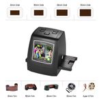 Film Tarayıcı Yüksek Çözünürlüklü 14MP/22MP Film Slayt Tarayıcı 35mm 135mm 126mm 110mm 8mm Renkli Monokrom Slayt Film Negatifini 2,4 İnç Ekranla Dijital Resme Dönüştürür