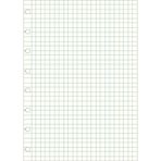 Filofax A5 not defteri için doldurulabilir kareli not kağıdı