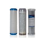 Filter Store Daire Bina Sayaç Girişi 10" Inc 3 Aşama (yıkanabilir , Silifoz , Blok ) Yedek Filtre Seti