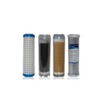 Filter Store Daire Bina Sayaç Girişi 10" Inc 4 Aşama ( Yıkanabilir , Gac , Reçine , Blok ) Yedek Filtre Seti