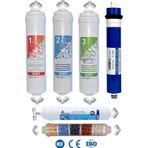 Filter Store Kapalı Kasa Inline Su Arıtma Cihazı Uyumlu 80 Gpd Domestic Membranlı Filtresi 10 Aşamalı Filtre Seti