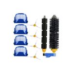 FilterHauz I-Robot Roomba 614 645 650 655 Uyumlu 10 Parça Yedek Filtre Fırça Seti