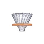 Filtre 3 V60 Sürahi Üzerine Dökün Damla Cezve 300/500/700ML Cam Aralığı Çay Makinesi Kahve Su Isıtıcısı Brewer Barista Percolator Şeffaf Filtre (Yurt Dışından) - Renkli - Coffee Pots