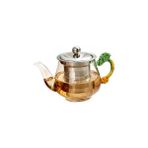 Filtre ile El Yapımı Demlik Isıya Dayanıklı Cam Çay Potu Infüzer Paslanmaz Çelik Su Isıtıcısı Çay Tencere Drinkware | Çaydanlıklar | Infuserteapot Filtresi ile Çaydanlık - Şeffaf