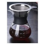 Filtreli 400ML 400ML Huni Tarzı Için Kum-Cam Tarzı Kahve Makinesi Demliği Filtreli Kahve Makinesi Cam Sürahisi Üzerine Dökün Borosilikat Cam Su Isıtıcısı (Yurt Dışından) - Renkli - Coffee Pots
