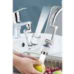 Filtreli Kireç Hapsedici Robotik Kol Musluk Başlığı - Mutfak Banyo Musluk Uzatma Aparatı Ucu