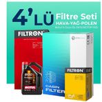Filtron Chevrolet Aveo/Kalos 1.2 Motul Motor Yağlı 2008-2011 4'lü Bakım Seti