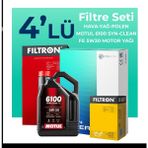 Filtron Fiat Linea 1.3 Dizel Motul Motor Yağlı Euro 5 2009-2017 4'lü Filtre Bakım Seti