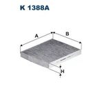 Fıltron Karbonlu Polen Fıltresi Seat Ibiza V (Kj1) 1.0 Tsı 115 (01/17 - ) 85Kw(115Ps/Hp) - 999Cc - Mot .Chzj/Dkja