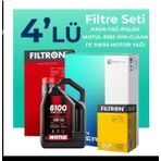 Filtron Land Rover Evoque 2.2 Dizel Motul Motor Yağlı 2012-2014 4'lü Filtre Bakım Seti