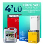 Filtron Opel Insignia 1.5 Turbo Filtre Bakım Seti Liqui Moly Motor Yağlı (2017-2023) 4 Lü