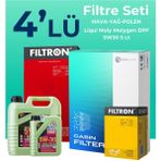 Filtron Opel Insignia 1.6 Turbo Filtre Bakım Seti Liqui Moly Motor Yağlı (2009-2016) 4 Lü