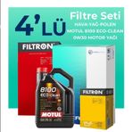 Filtron Peugeot 508 1.6 VTİ Motul Motor Yağlı 2010-2018 4'lü Filtre Bakım Seti