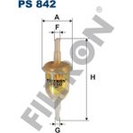 Filtron Şeffaf Benzin Ara Filtre Küçük Tip Üniversal Fıltron PS842