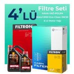 Filtron Volvo S90 2.0 D4 Dizel Motul Motor Yağlı 2016-2018 4'lü Filtre Bakım Seti