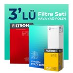 Filtron VW Caddy 1.9 TDI 2005-2011 3'lü Filtre Bakım Seti