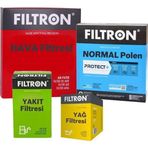 Filtron Vw Jetta 1.4 Tsı Filtre Bakım Seti 2015-2018 4F Hava-Yağ-Yakıt-Normal Polen