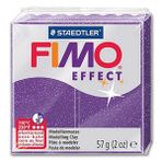 Fimo Glitter Lila Effect 57 GR Polimer Kil