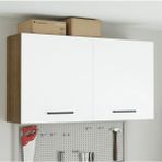 Fin Mutfak Üst Modül 120 cm Beyaz-Çok Amaçlı Dolap