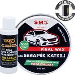 Final Wax 150 Ml + 3\'Ü 1 Arada Cila-Boya Koruma-Hare Giderici 100 Ml + Hediye Takoz Cila Süngeri