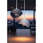 Findify Store Siyah ve Gri Dekoratif 2 Li Sarkıt Avize Bohem Beton Görünüm Rustik E27 Modern Avize (Ampul Hediye)