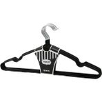 Findit Siyah 10PCS Silikon Kaplamalı Metal Elbise Askısı (2818) - Renkli
