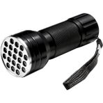 Findit Uv Işınlı 21 Ledli 10 cm Metal Kasa Pilli El Feneri 330947 - Siyah