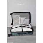 fine class 6'lı Valiz Bavul Içi Organizer Seyahat Çantası Çanta Içi Düzenleyici Organizer Set Gri
