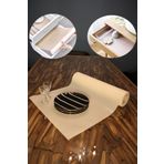 fine class Kahverengi 45 Cm X 10 Metre Hasır Desen Raf Örtüsü Dolap Ve Çekmece Içi Kaymaz