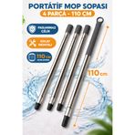 Fine Clean 4 Parça Portatif Özel Sap Set Tüm Marka Model Pas Paslara Uyumlu Çek Pas Mop Fırçası Sopası