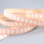 finemark 20 m x 10 mm Dekoratif Bant Mini Kalp Pamuk PUDERROSA Kurdele Bandı Doğal Görünüm Kalpler Düğün Sevgililer Günü Doğum Günü Hediye Bandı El İşi Dekorasyon Açık Pembe