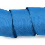 finemark 25 m x 40 mm Tel kenar bandı LEO KORNBLAU Mavi (712) Tel kenarlı dekoratif bant Tek renkli Hediye bandı Kumaş bant Kurdele Bandı Visco Tel yenilenebilir ham maddelerden biyolojik olarak