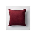 Fineroom Living Eliza Viskon Doğal Naturel Kırlent 50x50 Bordo (Iç Yastık Dahil)