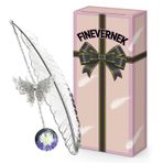 FINEVERNEK Metal tüy ayraç, kişiselleştirilmiş kitap ayracı, kadınlar için doğum günü hediyesi, sevgililer günü için ideal hediye, yetişkinler, çocuklar ve öğrenciler için hediye, Noel hediyeleri