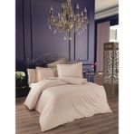 Finezza 1178 200x220 cm 6 Parça Krem Bella Bambu Jakar Kumaş Bej Çift Kişilik Nevresim Takımı