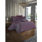 Finezza 1186 6 Parça Rita Bambu Jakar Kumaş Bordo Çift Kişilik Nevresim Takımı