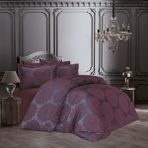 Finezza 1194 6 Parça Tiara Bambu Jakar Kumaş Bordo Çift Kişilik Nevresim Takımı