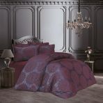 Finezza 1194 6 Parça Tiara Bambu Jakar Kumaş Bordo Çift Kişilik Nevresim Takımı